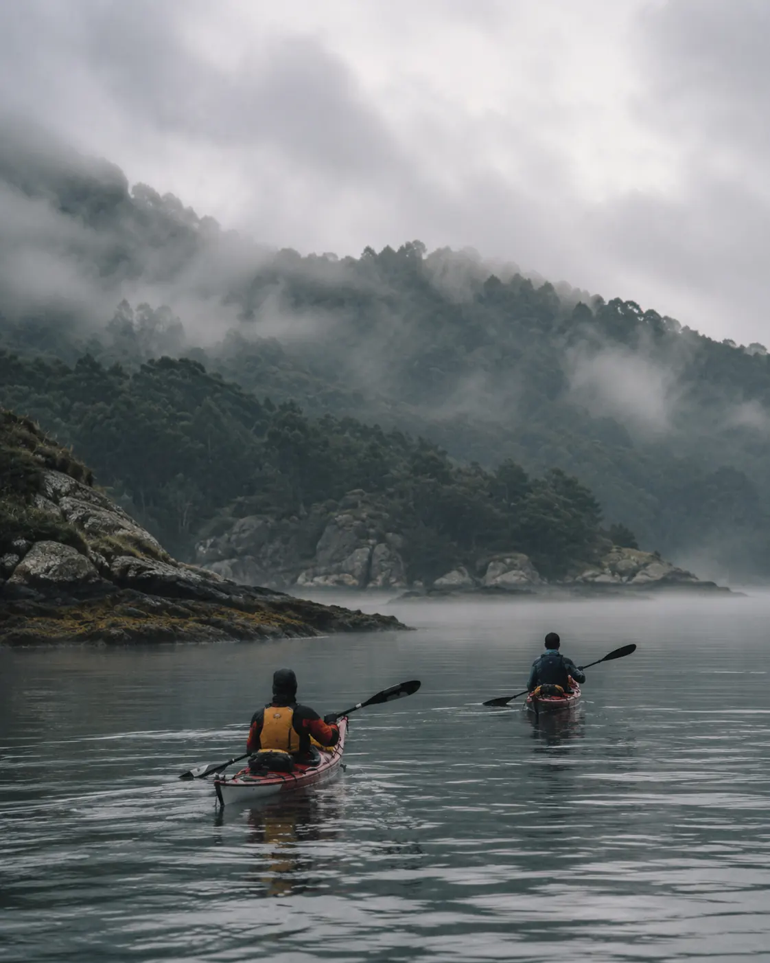 Salida de kayak en las Rías Baixas